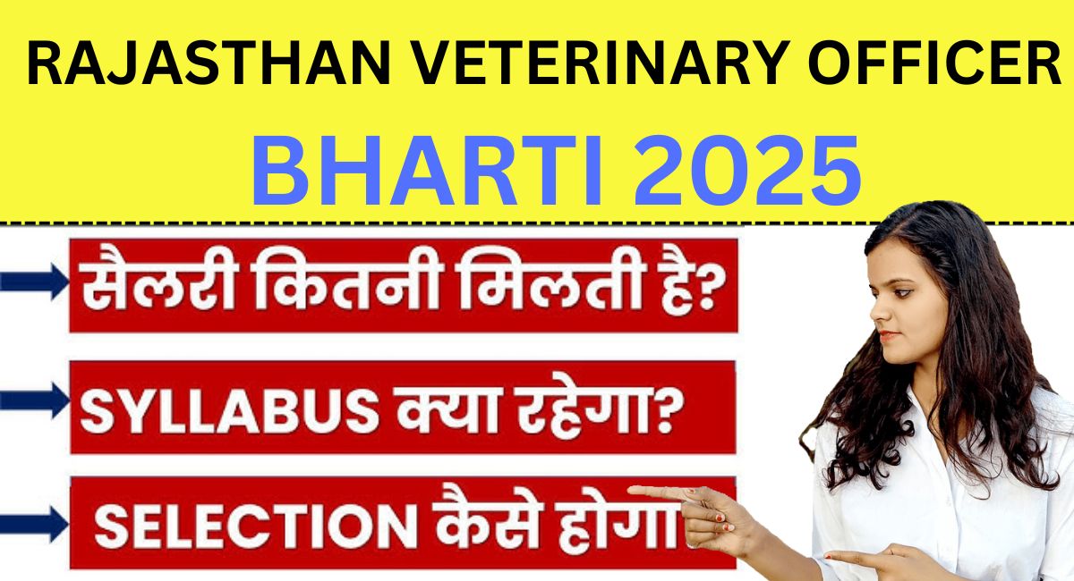 Rajasthan Veterinary Officer Bharti 2025