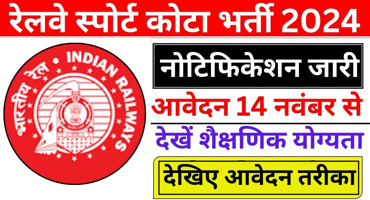 RRC NER Sports Quota Recruitment 2024