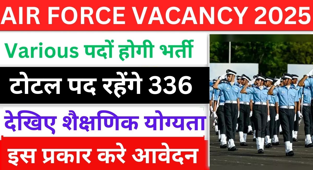 AIR FORCE VACANCY 2025